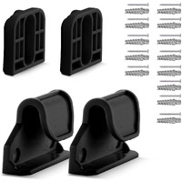 Dearlomum Retractable Baby Gate Replacement Parts, Original Hardware Set (Including 2 X Latchs + 2 X Brackets + 1 Set Of Screws) For Retractable Gate Asin B09K7Hr55K/B09K7K5Xkb/B09Xmp6D5T(Black)