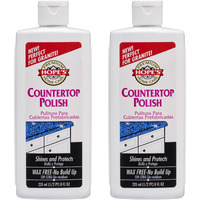 Hope's Countertop Restoration Polish, Streak-Free Kitchen Counter Cleaner, No Buildup Countertop Cleaner, Quartz, Marble, Corian, Composite, And Granite Cleaner And Polish, 8 Fl Oz, Pack Of 2