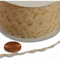 7 Mm X 25 Yards Ivory Ric Rac Trim
