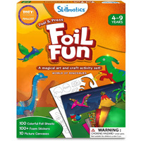 Skillmatics Art & Craft Activity - Foil Fun Dinosaurs, No Mess Art For Kids, Craft Kits & Supplies, Diy Creative Activity, Gifts For Boys & Girls Ages 4, 5, 6, 7, 8, 9, Travel Toys