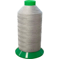 Serabond Bonded Polyester Thread 92 Uv Resistant Heavy Duty Sewing Thread 8 Oz Spool - Can Be Used On Home Sewing Machines (Pearl Gray)