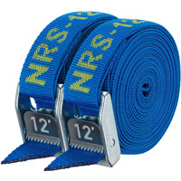 Nrs 1" Heavy Duty Tie Down Strap 2 Pack - Iconic Blue 12Ft - Cargo Roof Rack Strap For Vehicle, Trailer, Outdoor