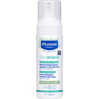 Mustela Stelatopia Eczema-Prone Skin Foam Shampoo For Newborn & Baby With - With Natural Avocado & Sunflower Oil - Fragrance-Free & Tear Free - 5.07 Fl. Oz.