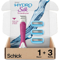Schick Hydro Silk Trimstyle Bikini Razors For Women With Bikini Trimmer  Womens Razors, 5 Blade Razors For Women, Bikini Hair Removal  1 Handle & 3 Razor Blade Refills