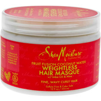 Shea Moisture Fruit Fusion Coconut Water Weightless Hair Masque, 12 Ounce