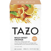 Herbal Infusion Tea-Wild Sweet Orange (Decaf) Tazo Teas 20 Bag