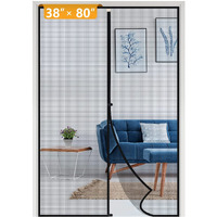 Yotache Magnet Screen Door Fits Door Size 38 X 80, Screen Size 40" X 81" Patio Screen High Transparent Hands Free Entry Great For Pet And Kid