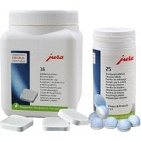 Jura Super Value Combo Pack, 25 Cleaning Tables + 36 Descaling Tablets