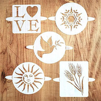 Breadtopia Bread Stencils (Set Of 5) Decoration For Breads, Cakes, And Pies