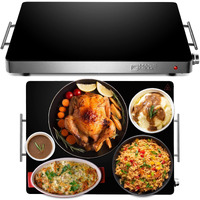 Magic Mill Extra Large Food Warmer For Parties  Electric Server Warming Tray, Hot Plate, With Adjustable Temperature Control, For Buffets, Restaurants, House Parties, Party Events (21" X 16")
