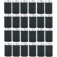 Can Cooler Sleeves Blank Poly Foam (24, Charcoal)
