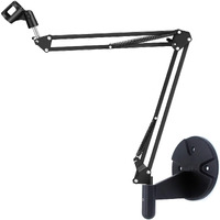 Microphone Wall Mount, Suspension Mic Stand Clip For Blue Yeti Snowball,Radio Broadcasting, Voice-Over Sound, Stages,Tv Stations,Youtube