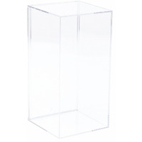 Pioneer Plastics 083C Small Clear Acrylic Display Case, 3.5" W X 3.75" D X 8" H (Mailer Box)