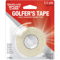 Mueller Mu430631 Golfers Grip Tape, White, 0.25X4.5 M (Pack Of 1)