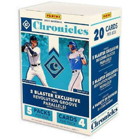 2022 Panini Chronicles Baseball Blaster Box - 5 Packs Per Box - 4 Cards Per Pack - 20 Trading Cards Per Box, (22Pabchr-Bxb)