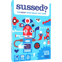Sussed The Wacky What Would I Do Card Game - Social Fun For Teens, Boys & Girls - 10+ Years - Cool Blue Deck With 200 Great Conversation Starters
