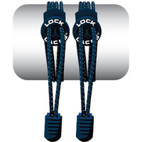 Lock Laces (Elastic No Tie Shoelaces) (Navy Blue, 48-Inch)
