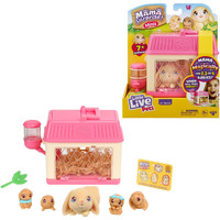 Little Live Pets - Mama Surprise Minis Feed And Nurture A Lil Bunny Inside Their Hutch So She Can Be A Mama She Has 2, 3, Or 4 Babies With Surprise Accessories To Dress Up The Babies
