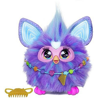Furby Purple, 15 Fashion Accessories, Interactive Plush Toys For 6 Year Old Girls & Boys & Up, Voice Activated Animatronic