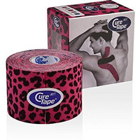 Curetapea Art Pink Leopard Waterproof Kinesiology Tape  The Best Adhesion K-Tape  Medical Kinesiology Sports Tape  Waterproof Muscle Tape  For Increased Athletic Performance & Faster Recovery