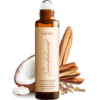 Gya Labs Sandalwood Essential Oil Roll On For Calming Essence Anywhere - Skincare And Captivating Scent For Both Women And Men - (0.34 Fl Oz) - Cruelty-Free, 100% Natural And Quality Assured