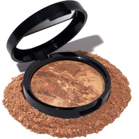 Laura Geller New York Award-Winning Baked Balance-N-Brighten Color Correcting Powder Foundation - Deep - Buildable Light To Medium Coverage - Demi-Matte Natural Finish