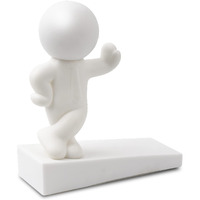 Cute Door Stop, Decorative And Sturdy, Well Designed Buddy Door Stopper, Effective To Hold Your Door Open, 1 Pack (Patent Registering) (White)