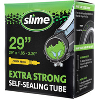 Slime 30043 Bike Inner Tube With Slime Puncture Sealant, Extra Strong, Self Sealing, Prevent And Repair, Presta Valve, 29 X 185-220