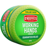 O'Keeffe's Working Hands Hand Cream For Extreme Dryness - 6.8 Oz Value Size Jar (1 Pack) - Repairing Skincare For Cracked, Dry Hands
