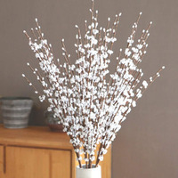 8 Pcs 29.5'' Long Stem Artificial Jasmine Flowers Tall Fake Flower Bouquet Faux Jasmine Plants For Hotel Home Office Kitchen Bedroom Wedding Party Diy Decor (White)