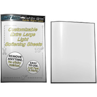 Lightdims White Dims Dimming/Softening Sheets For Harsh Led Lights Extra Large Size (2 Sheets) Warm Color Retail Packaging