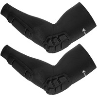 Newbyinn Padded Arm Sleeves 2 Pack, Elbow Forearm Crashproof Pads For Football Basketball Volleyball Soccer