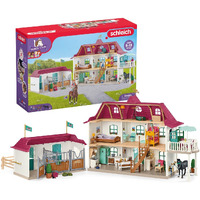 Schleich Horse Club - Lakeside Country House And Stable Horse Play Set, 192 Piece Detailed Doll House And Horse Toy Accessories For Girls And Boys Ages 5+