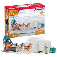 Schleich Wild Life Wild Animal Toy Playset For Boys And Girls Ages 3+, Antarctic Expedition With Arctic Animals