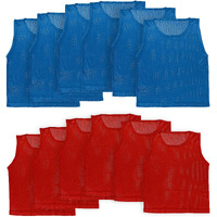 Athllete Litemesh Pinnies Scrimmage Vests Team Practice Jersey For Child Youth Teen & Adult (12 Jerseys) Lightweight Pennys
