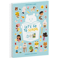 Lets Go To School Toddler Sticker Book By Cupkin: Side By Side Activity Books - 12 Scenes With 500+ Back To School Stickers For Preschoolers In The Class Room And Older Elementary Students