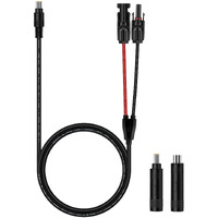 Igreely Solar Panel To 8Mm Adapter Cable Dc 8Mm Connector With Dc 5.5X2.5Mm Converter For Portable Backup Power Station Gz Yeti Jackery Solar Generator 14Awg 6Ft