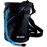 Sukoa Chalk Bag For Rock Climbing - Bouldering Chalk Bag Bucket With Quick-Clip Belt And 2 Large Zippered Pockets - Rock Climbing Gear Equipment (Blue)