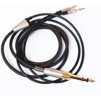 New Neomusicia Replacement Cable Compatible With Hifiman He4Xx, He-400I (The Latest Version With Both 3.5Mm Plug) Headphones 3.5Mm / 6.35Mm To Dual 3.5Mm Jack Male Cord 3Meters/9.9Ft