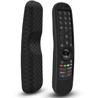 Silicone Case For Lg An-Mr21Ga / An-Mr21Gc 2021 Remote Control [Shockproof] Anti-Slip Protective Cover For Lg Mr22Ga Mr22Gn Magic Remote Case Sleeve Holder Protector Skin (Black)
