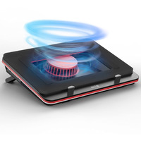 Iets Gt500 Powerful Turbo-Fan (5000 Rpm) Laptop Cooling Pad With Infinitely Variable Speed,Seal Foam For Rapid Cooling Gaming Laptop,13-17.3Inch Laptop Cooler With 3-Port Usb Hub