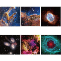 Fixed Star And Nebula Series - Pococoo Galaxy Star Projector Accessories Discs 5K Ultra Hd High Transmittance Perfect Adaptation 6-Piece Pack (Projector Not Included)