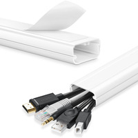 Tv Cord Hider - 39 Inch Cord Covers For Wall Mounted Tv Cable Hider Wall Kit | Wire Hiders For Tv On Wall, Wire Covers For Cords, Cord Concealer Hide Tv Cords, 1.5" W*0.75" H*13Inl*3, White