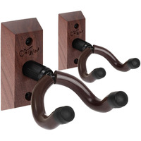 Snigjat Guitar Wall Hanger, 2 Pack Guitar Wall Mount, Guitar Hanger Wall Hook Holder Stand With Screws, Hardwood Guitar Wall Mount Hanger For Acoustic Electric Guitar Bass Banjo Mandolin