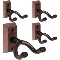 Snigjat Guitar Wall Mount 4 Pack, Guitar Hanger, Rotatable Guitar Wall Hanger With Screws, V-Shaped Guitar Mount Hanger Hook Holder Stand For Acoustic Electric Guitar, Bass, Banjo, Mandolin