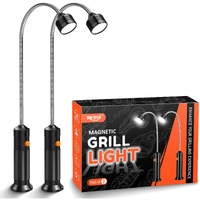 Grill Light Bbq Grilling Accessories: Unique Christmas Gifts For Men Dads Husbands Grandpas, Cool Gadgets Tools Grilliing Barbecue Supplies Stocking Stuffers, Bright Magnetic Led Bbq Lights, 2 Pack