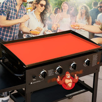 36" Silicone Mat For Blackstone Griddle Top, 100% Silicone Protective Mat Cover For Blackstone, Heavy Duty/Non Stick/Reusable Food-Grade Silicone Grill Mat Protect Your Griddle From Dirt & Rust