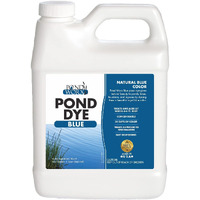 Pond Worx Blue Lake And Pond Dye - 4X Concentrated Liquid Pond Colorant - Shades And Protects Your Pond, Treats Up To 1 Acre -1 Quart