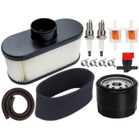 Hoodell Fr691V Tune Up Kit For Kawasaki Fr651V Fr730V Fs481V Fs541V Fs600V Fs730V Engine Lawn Mower Tractor, Replace 49065-7007 Oil Filter 11013-7047 Air Filter