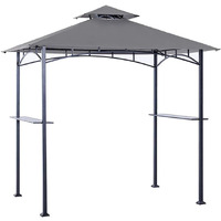 Mastercanopy Grill Gazebo Replacement Canopy For Model L-Gg001Pst-F (Gray)